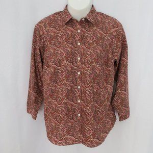 LANDS END Paisley No Iron Supima Shirt